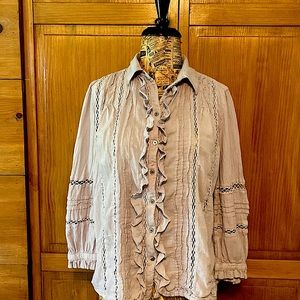 Sundance 100% cotton top in pale lavender size XS